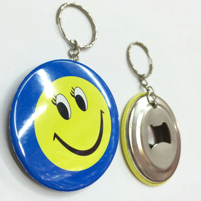 58mm Round Badge Opener Keyring with Logo