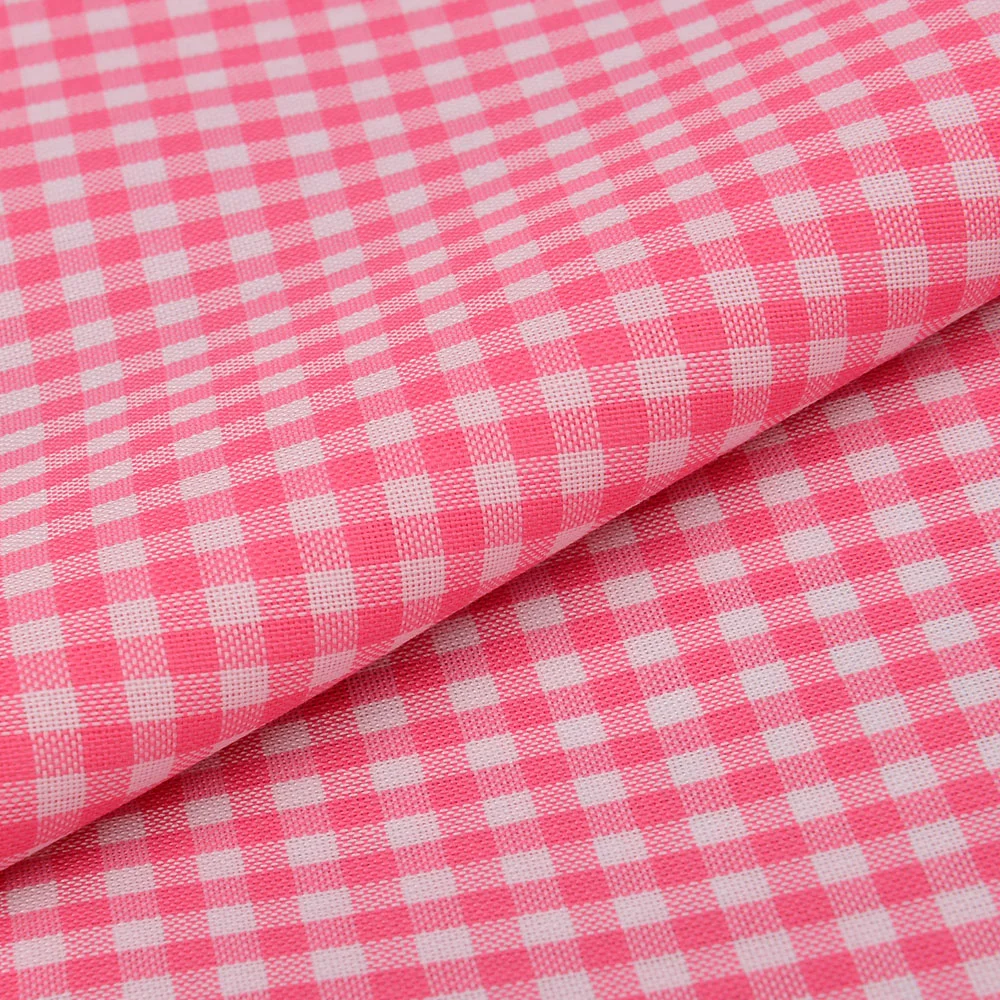 100% Polyester Gingham Schuluniform Stoffe Kariert Stoff für Rock/Schule Einheitlich