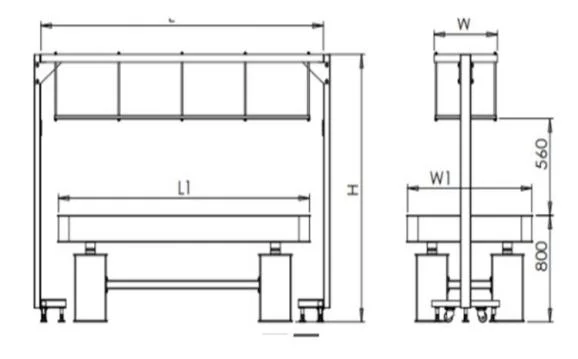 Accepter toutes les spécifications de la plate-forme de production sur mesure Instrument optique Stand