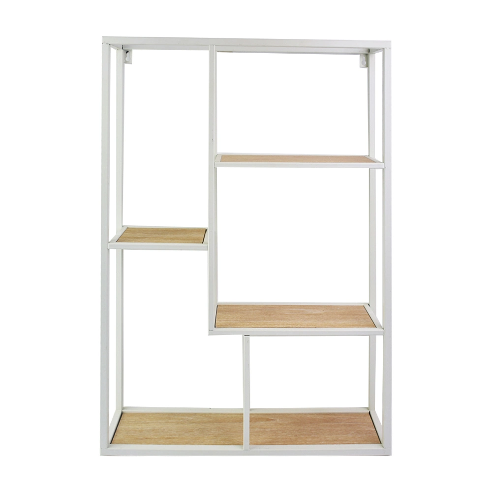 Luxury White Rectangle Display Racks Modern Living Room Cabinets with Metal Crafts Furniture and Storage Holders for Home Decor