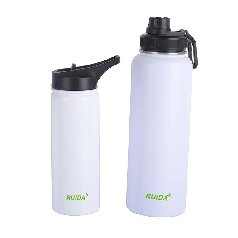 Custom Logo or Color Stainless Steel Water Bottle Travel Water Flask with Handle