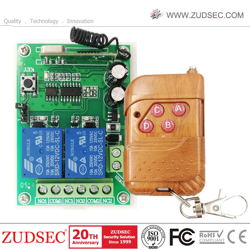 Zdrr-102 Learning Code DC 12V 2-CH Low Power Remote Control Switch