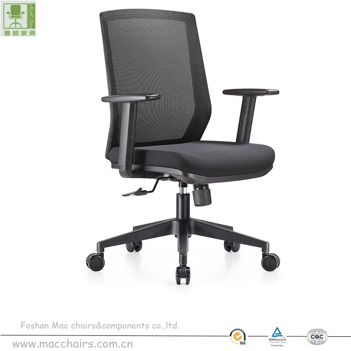 Fixed Armrest High Density Fabric Computer Office Desk Chair Office Furniture