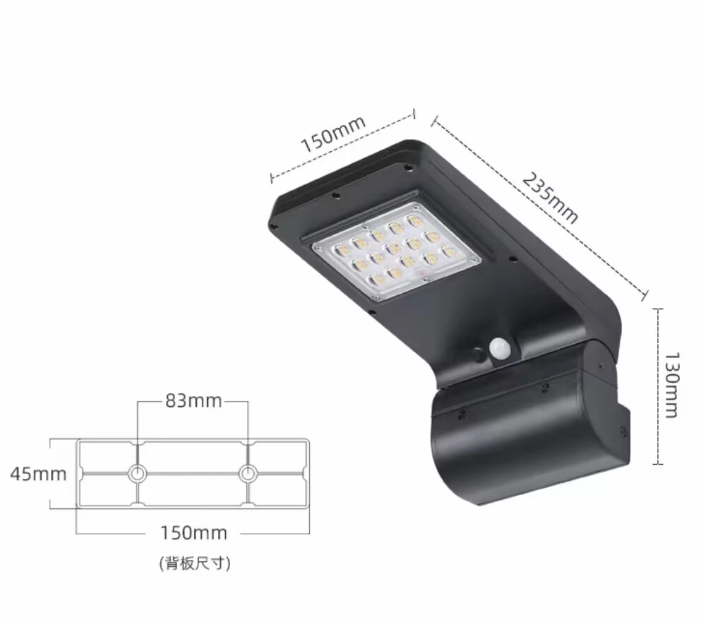 Newskypower Intelligente Lichtsteuerung Solarenergie Gartenbeleuchtung Solar Wandleuchten