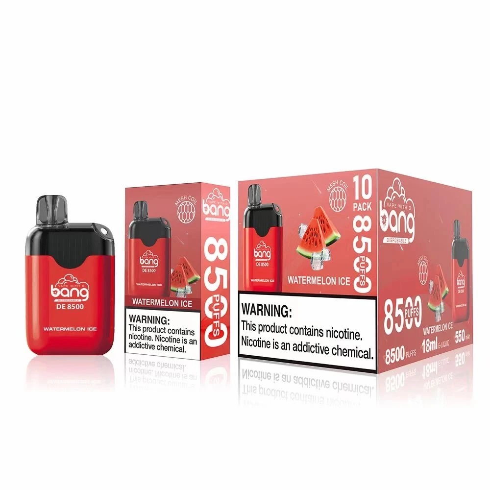 Bang original Mini 8500 Puff Vapes desechables pluma con el E-cigarrillo humo Vapes recargable 18 ml de capacidad 550mAh batería de 0% 2% 3% 5% Wholesale/Supplier I Vape