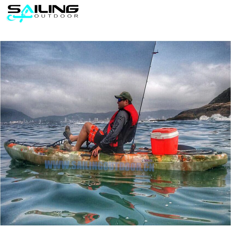 13FT sentar sobre a Pesca Oceânica Caiaque canoa de Acionamento do Pedal Pedais de Pesca barco para venda