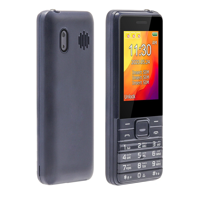 Econ E2454 2.4 Inch 25bi Big Battery Wholesale/Supplier Fashion GSM Keypad 3 SIM Card Torch Keypad Cheap Mobile Feature Phone