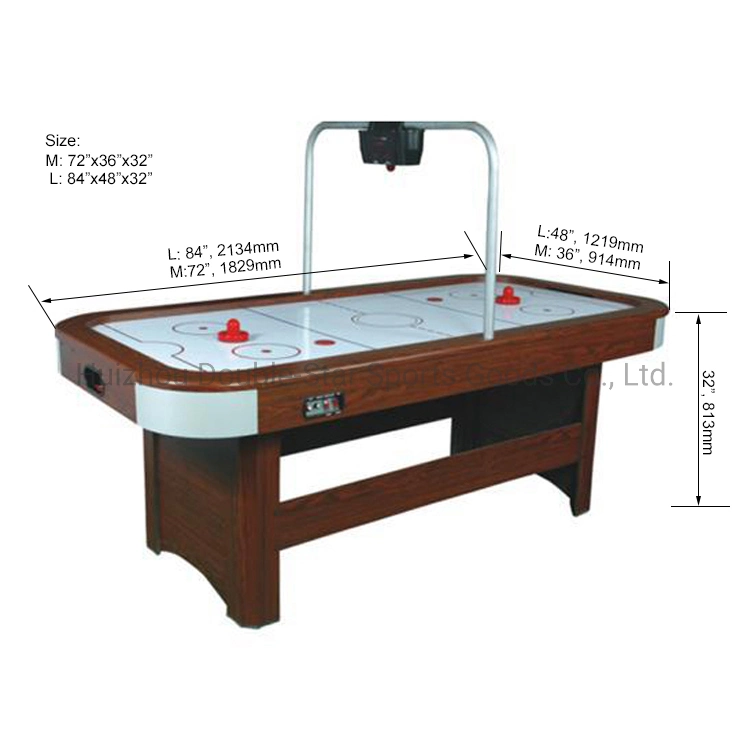 6FT 7FT Electric Air Hockey Table with Overhead LED