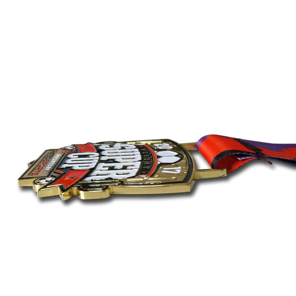 Design Football Sport Gold Award 3D Zinc Alloy Metal Medals