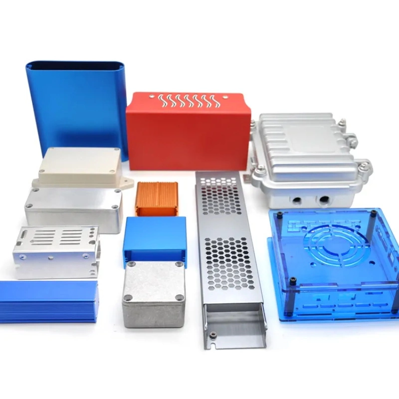 OEM Aluminum Electronics PCB Audio Amplifier Case Enclosure Box for Electrical Instrument Device