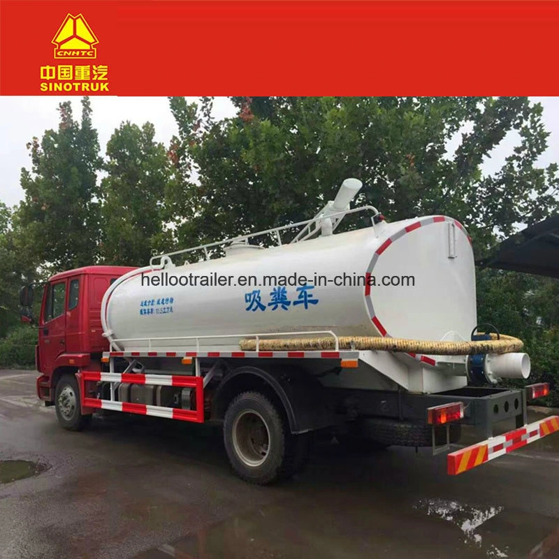 High Pressure Cleaning 4X2 Sewage Suction Tanker Truck