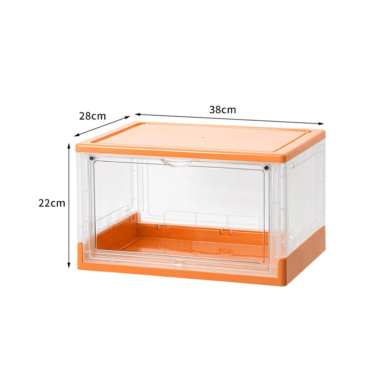 Shoe Transparent Stackable Organizer Container Boxes Clothes Bag Shoes Folding High with Handle Travel The Sneaker Storage Box