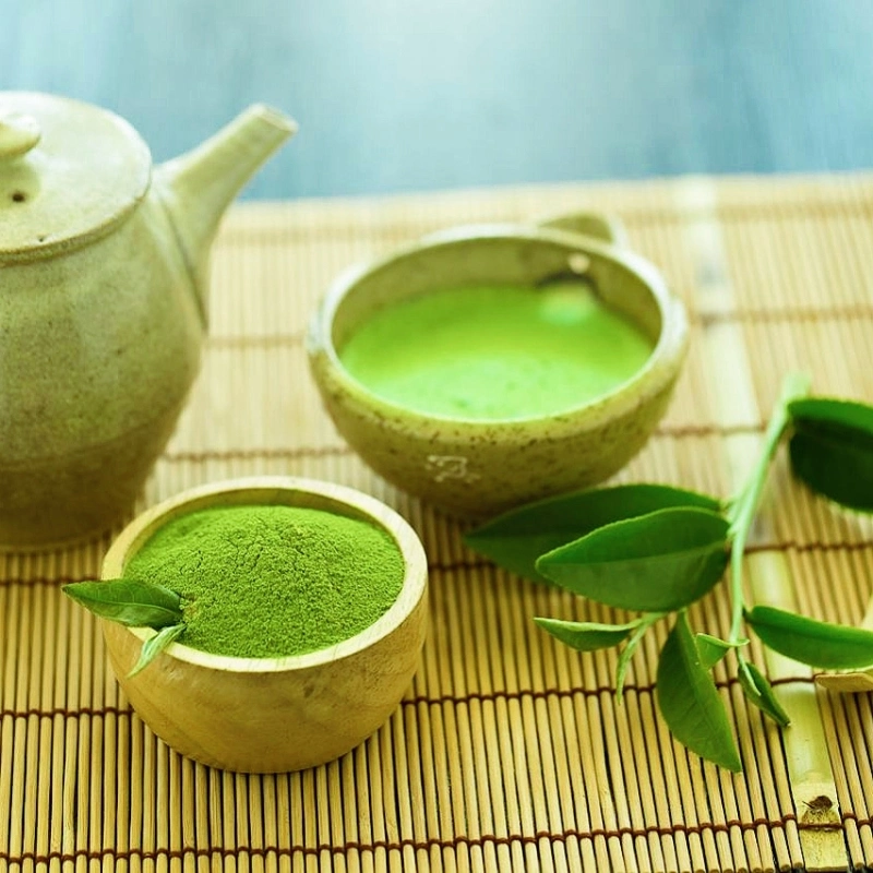 Marca privada de fábrica Matcha Verde polvo de té para Latte Beber sabor natural con Gran sabor