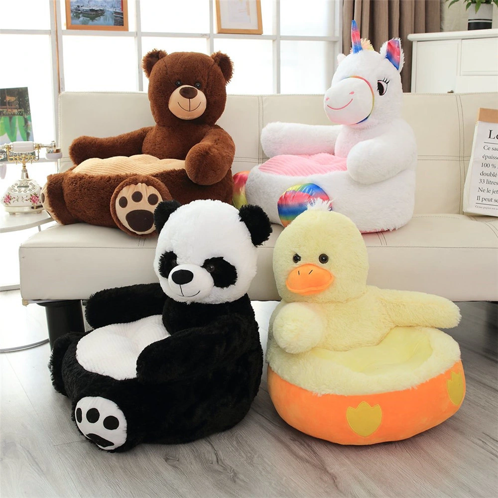 Baby Seat Animal Plush Folding Backrest Chair Lazy Floor Chair Kids Sofa