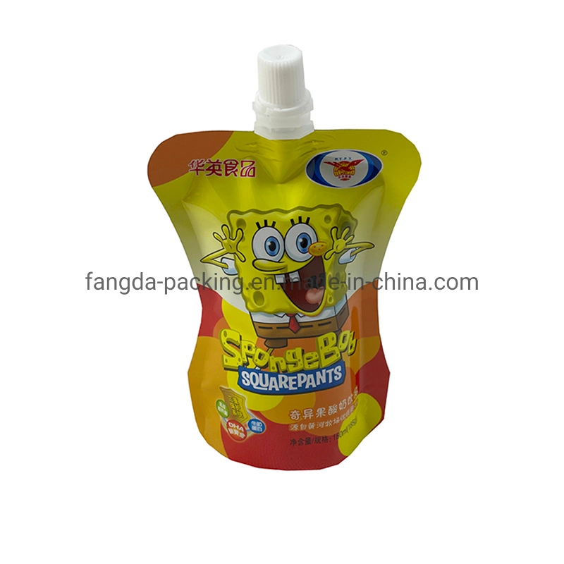 Customized Printing Baby Drink Juice Food Plastic Spout Pouch Packaging Bag