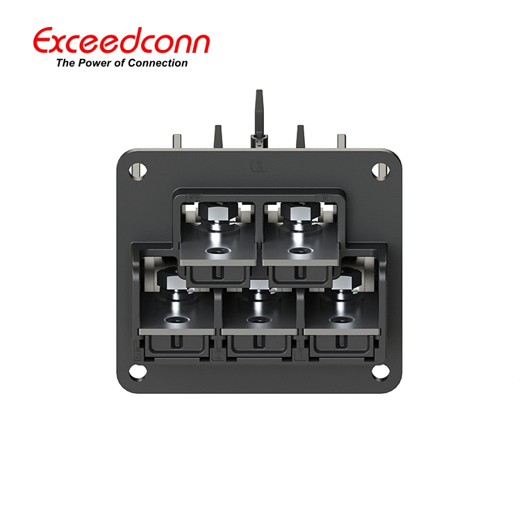 Through-Wall Terminal Plug-in 5 Pins 110A Pluggable Panel Terminal Block