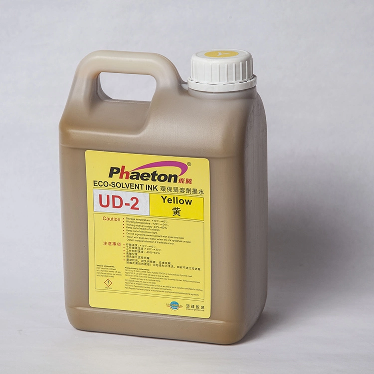 Fábrica/mayorista Precio Phaeton Ud-2 Eco Solvent Ink para Seiko Spt510 Cabezal de impresión Universal Ud-2 tinta a base de agua para Challenger Infiniti Impresora Phaeton