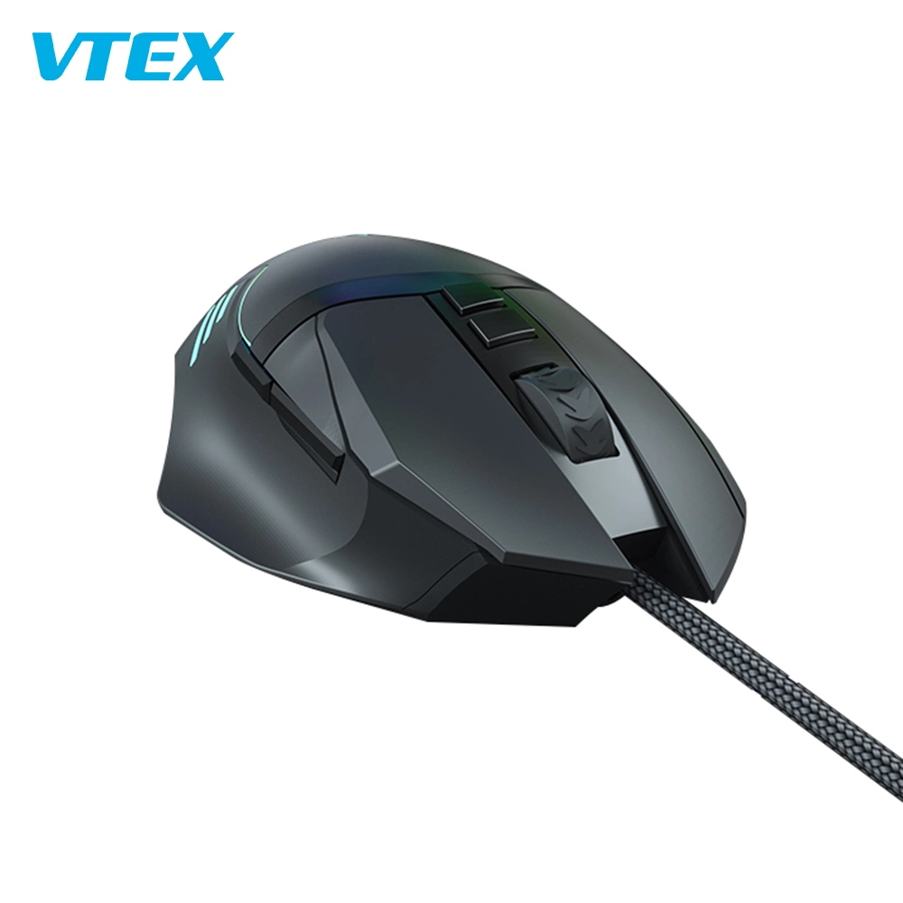 Gaming Mouse con cable USB óptico con LED MECÁNICA 7200 dpi ratón del ordenador para Gamers