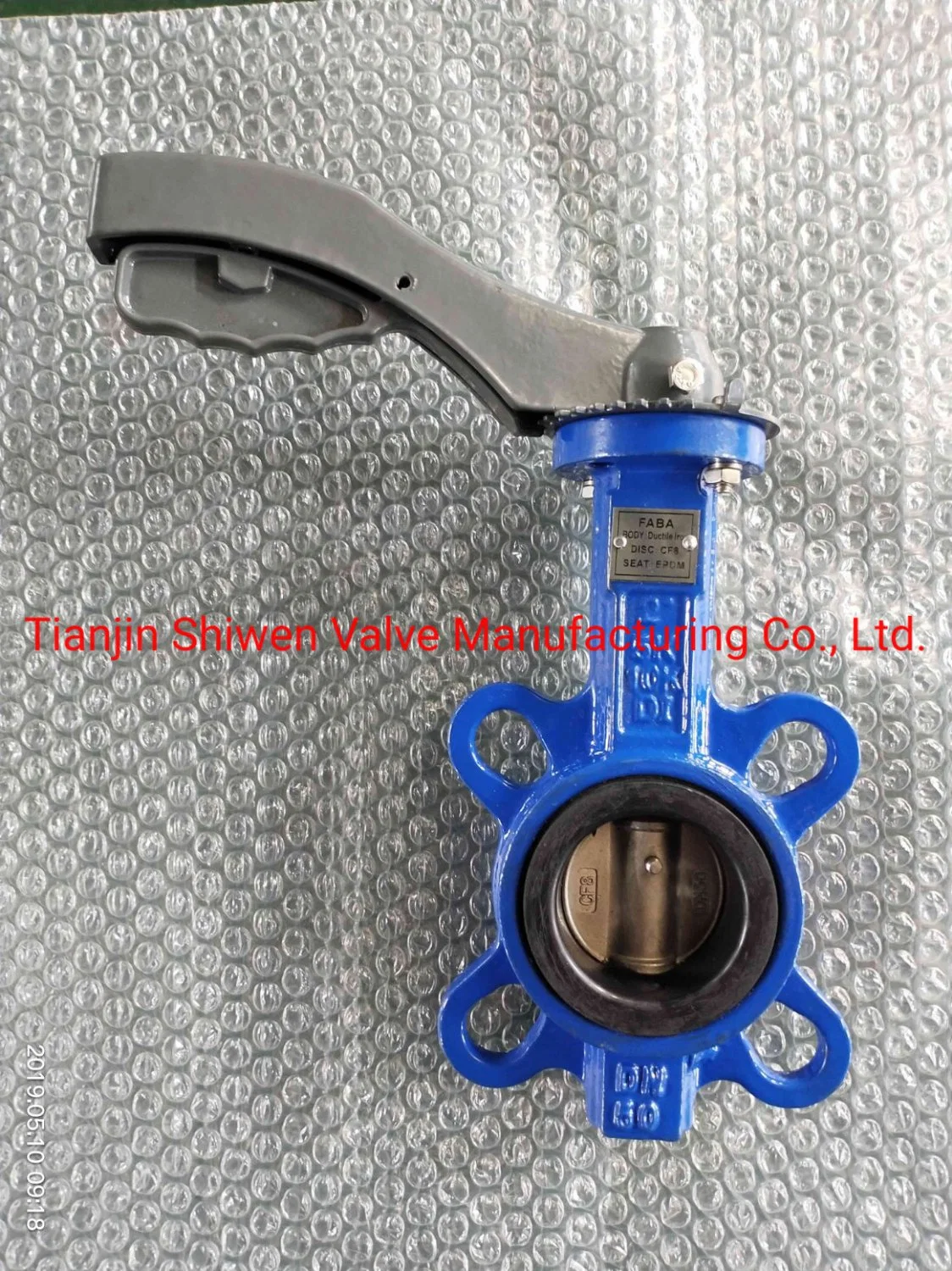 Wafer Type Butterfly Valve with Aluminum Lever