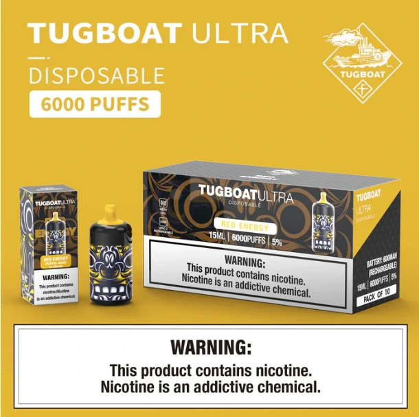 Tugboat Ultra Vape 6000 bouffées jetables rechargeables