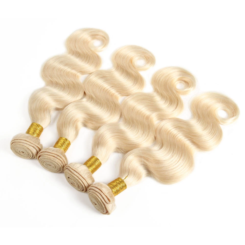 1/3/4 613 Blonde Hair Extension Brasilianische Haarweben Bundles Körper Wave Remy Menschliches Haar Lang 10-32 Zoll