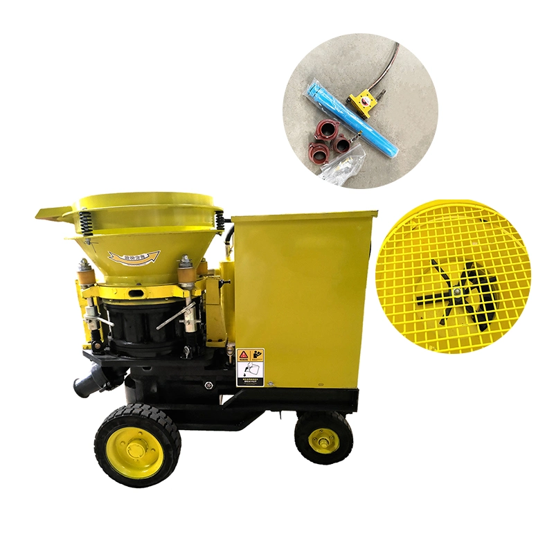 Slope Protection Tunnel Refractory Gunite Gunning Portable Dry Shotcrete Machine Concrete Spraying