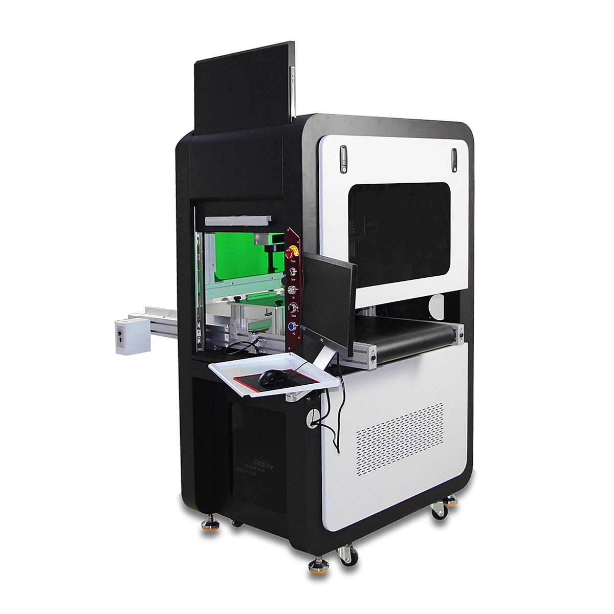 Enclosed Type UV Laser Marker Machine for Glass Plastic Crystal Face Mask Logo Printing Medical