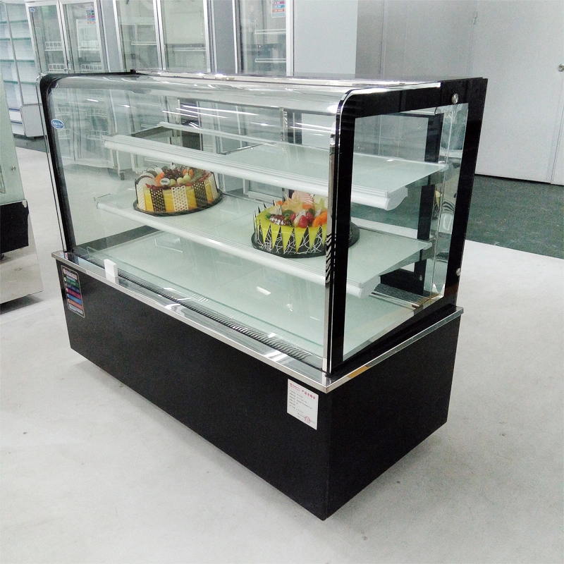 3 Layer Oval Shape Refrigerated Cake Display Chillers Showcase Equipment