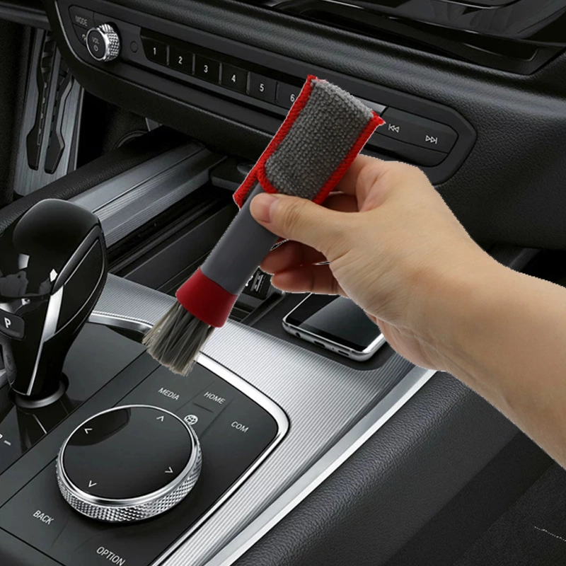 Portable Double End Car Vent Brush Computer Dust Cleaner Window Air Con