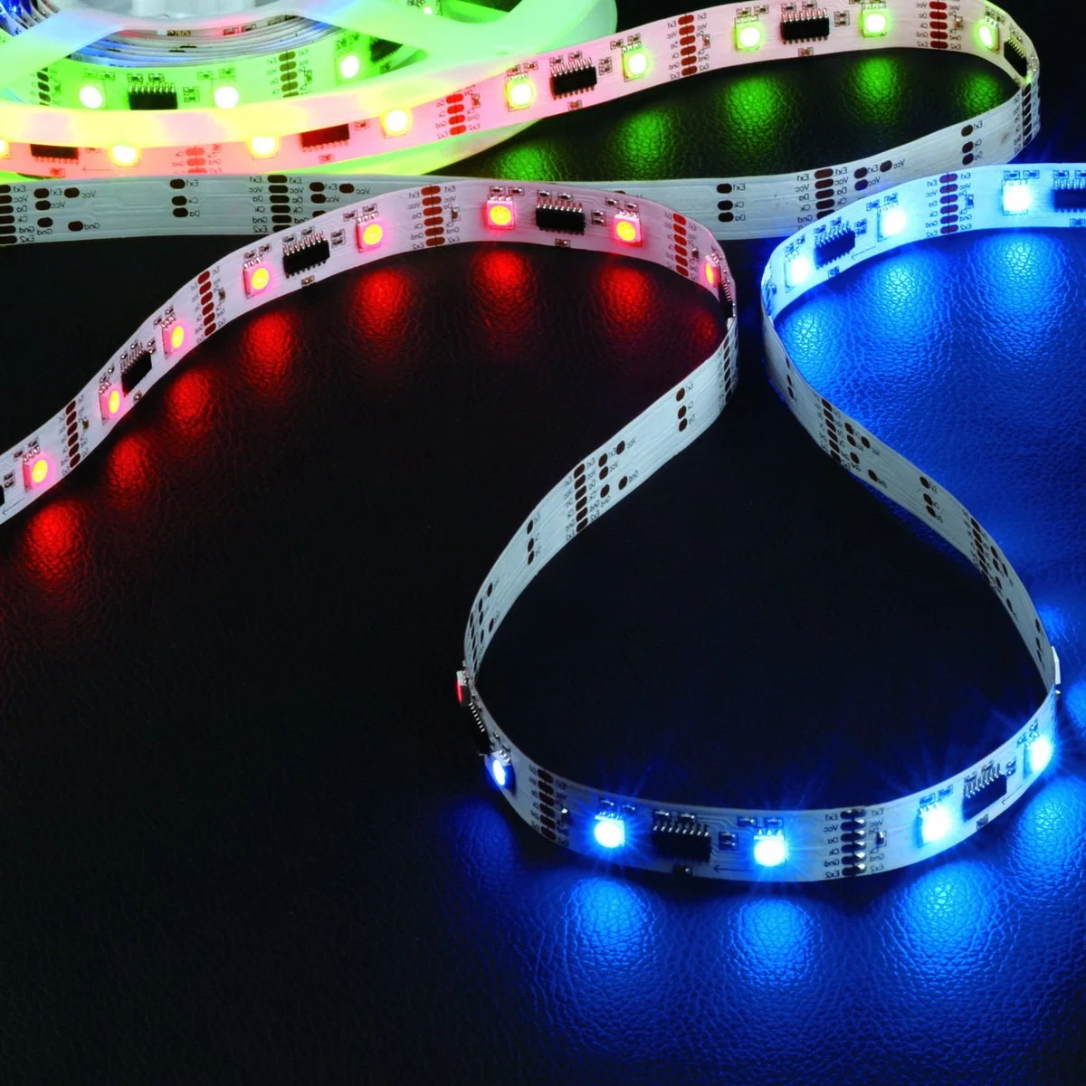 DIY Dream Color DC5V 60 LED RGB tira LED Navidad Luces decorativas de tira flexible