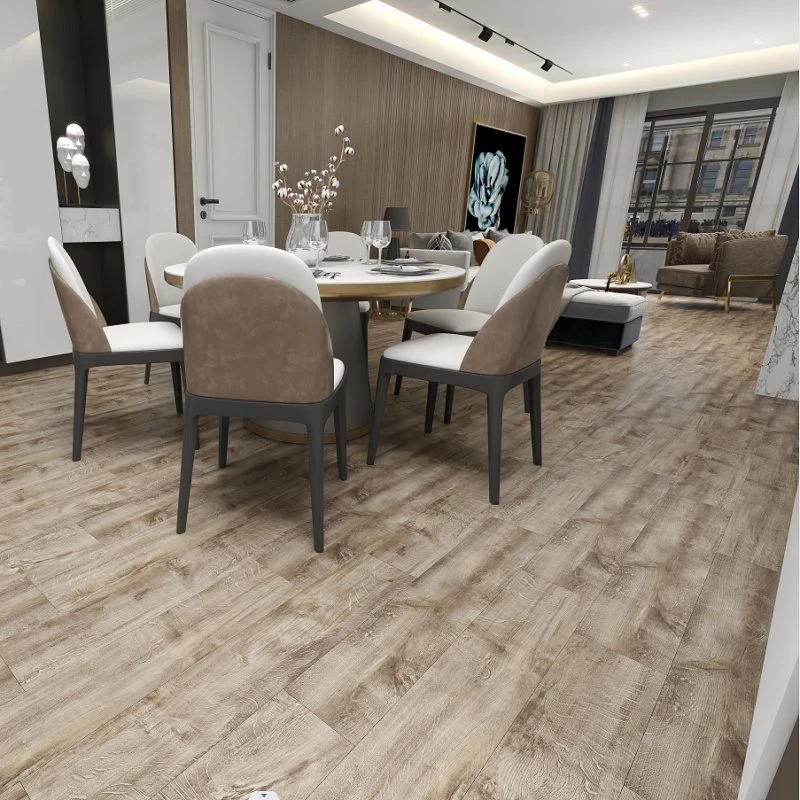 Panneau de sol laminé à chevrons 8 mm 12 mm étanche AC4 HDF conçu Parquet en bois laminé