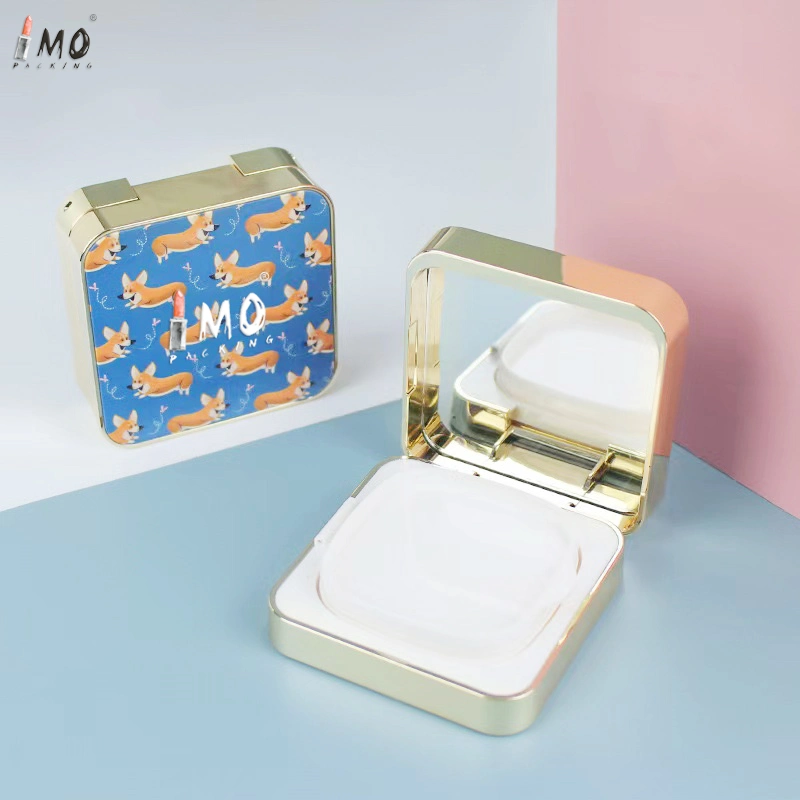 Wholesale/Supplier Factory Hot Sale Cosmetic Packaging Refillable Foundation Square Empty Pressed Compact Powder Case