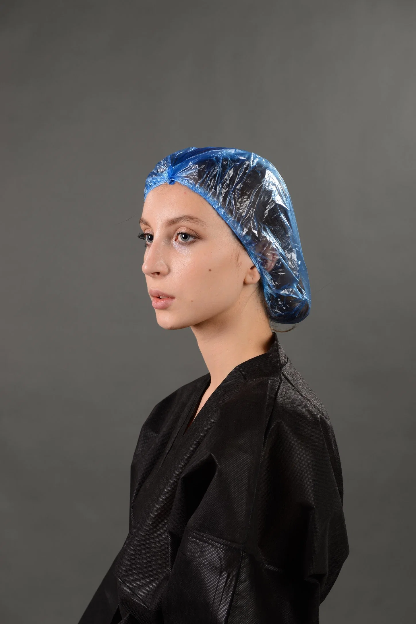 Cheap PE Head Cover, Plastic Head Cover, 21" Shower Cap