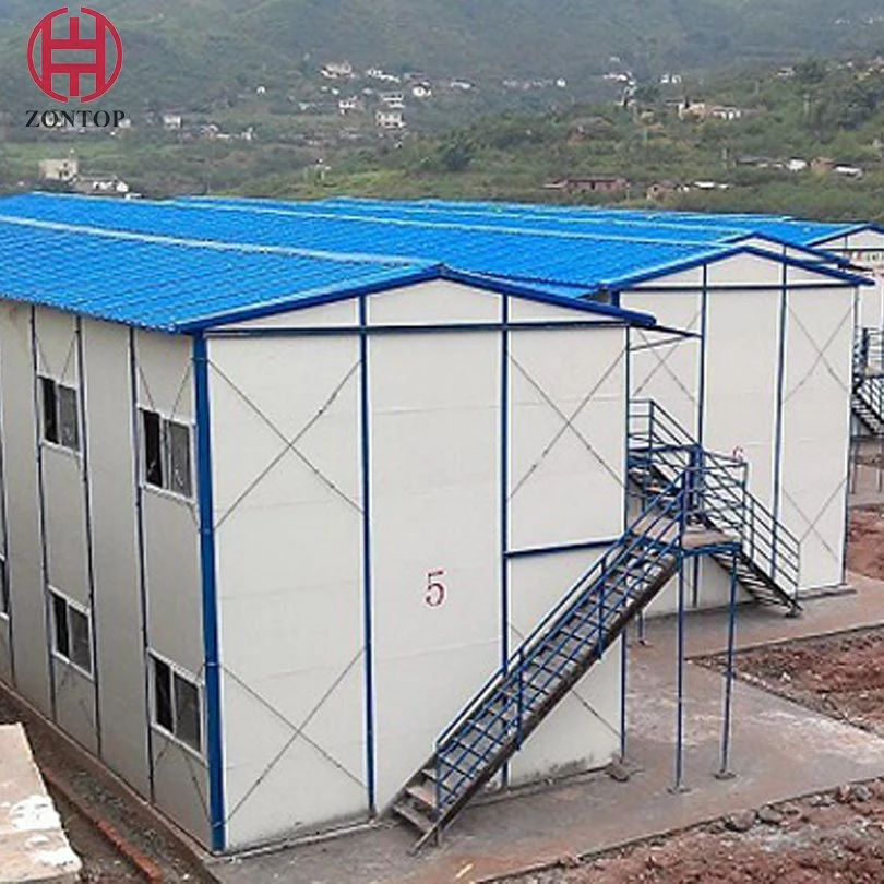 Customized Prefab Sandwich Panel Steel Modular Houses for Car Parking Prefab Garage Apartment in Philippines