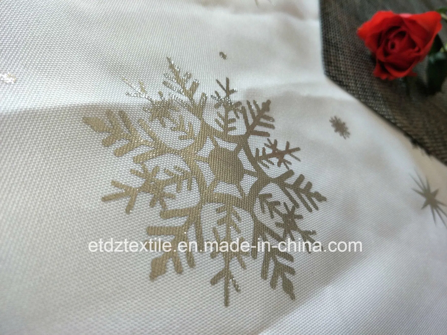 New Design Snow Patterns Table Cloth Fabric