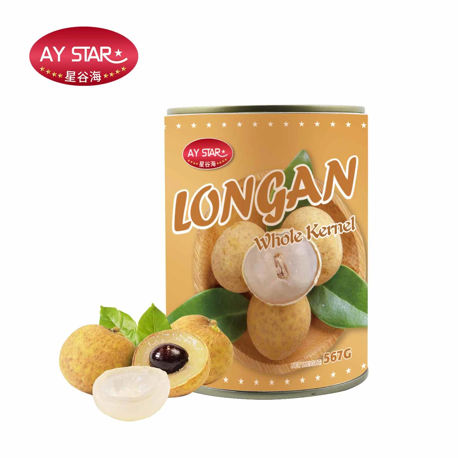 Top Sale Competitive Price Easy Open Syrup Fresh Longan Canned Fruit