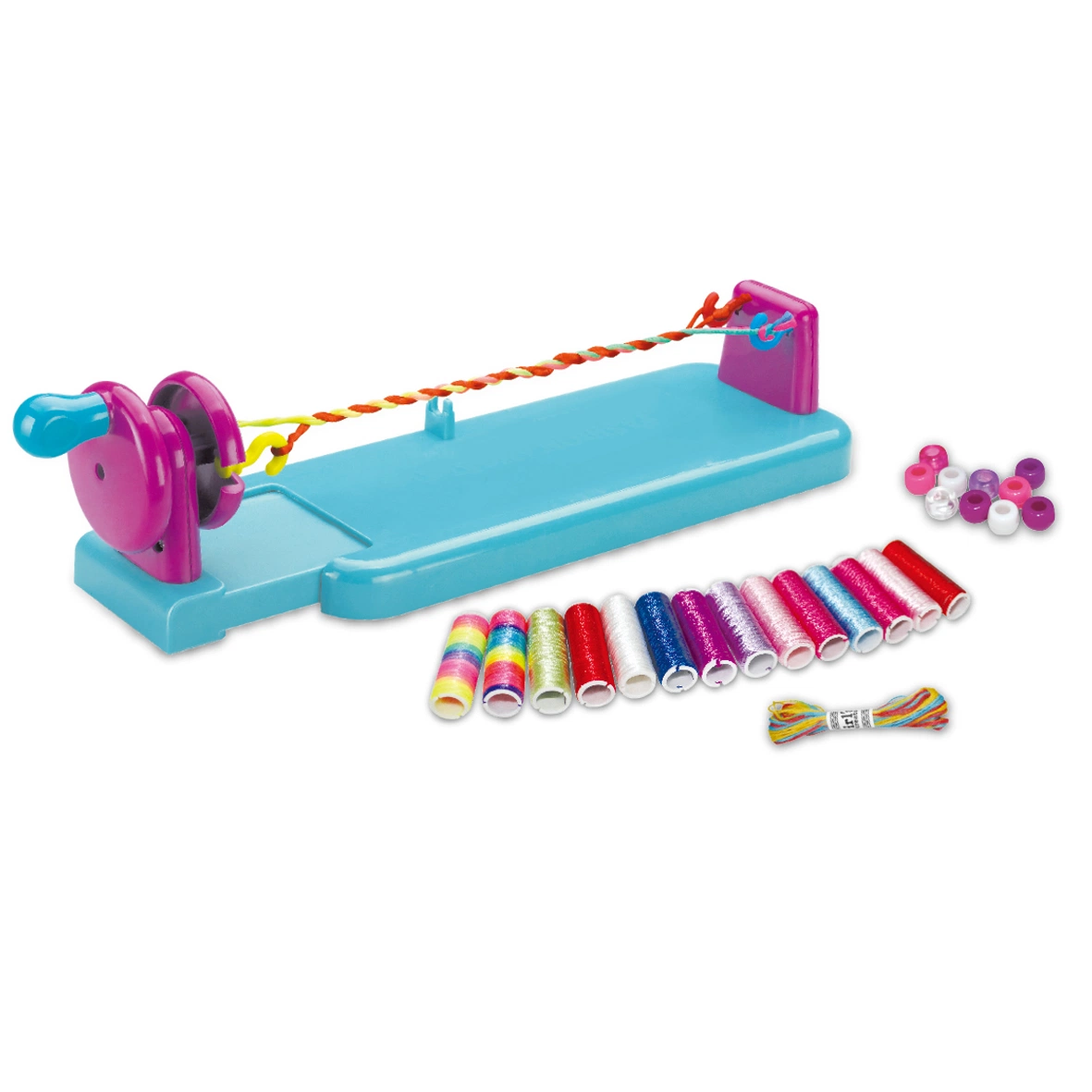 Fashion Girls 2 in 1 Weaving Loom Hand Rope DIY Knitting Machine Baby Knitted Toy