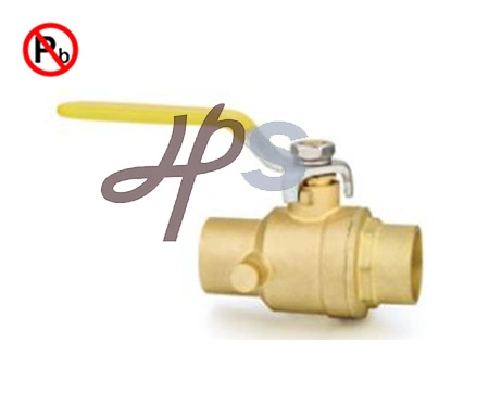 Meet NSF Certificate Lead Free Brass Ball Valve with Drain Hole