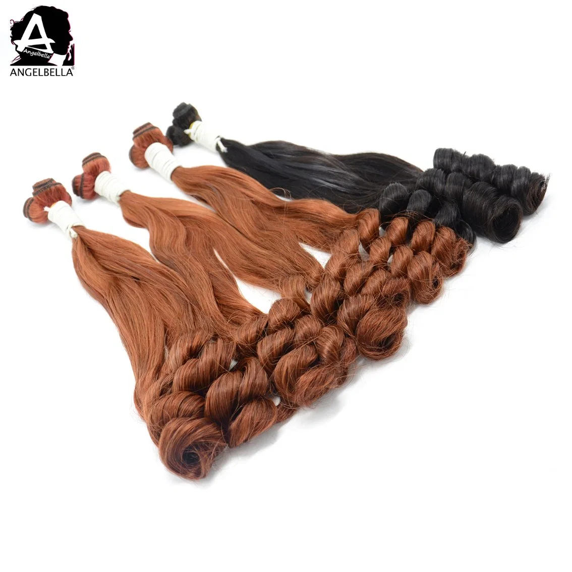 Angelbella New Styles Remy Hair Bundles Loose Funmi 1b# 33# Human Hair Weaving Weft