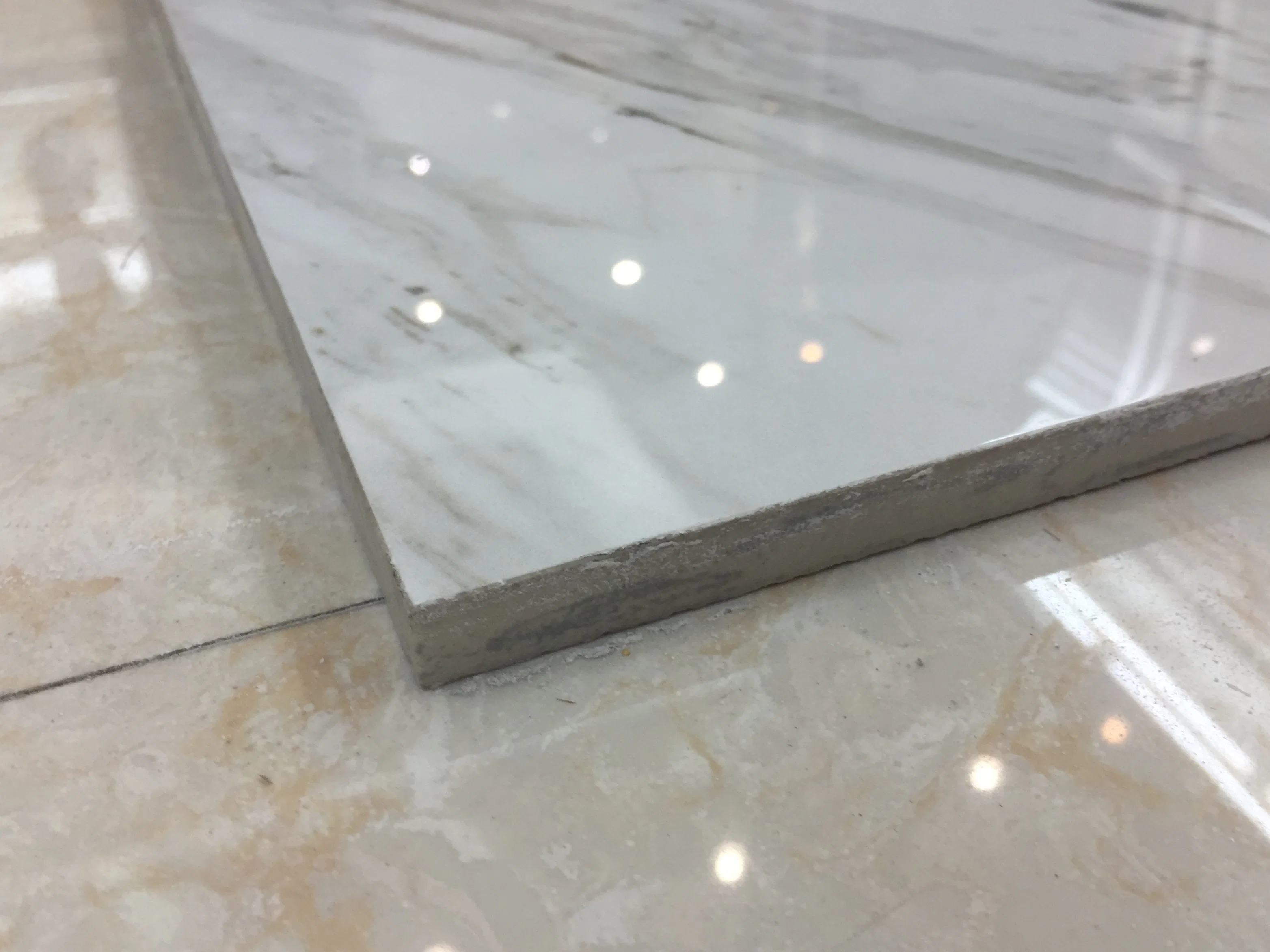 Full Body 100X100 Gray Marble Design Glossy Flooring Tile Bathroom Wall Tiles Granite Building Material (JM103413F)