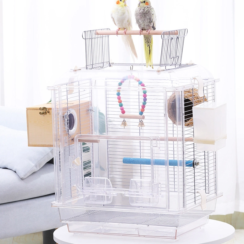 Large Space Viewing Peony Budgerigar Nest Bird Starling Cage