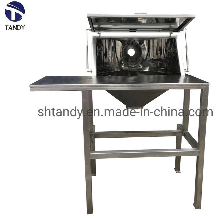 China Spice Bag Manual Dumping Stainless Steel Feeding Machine