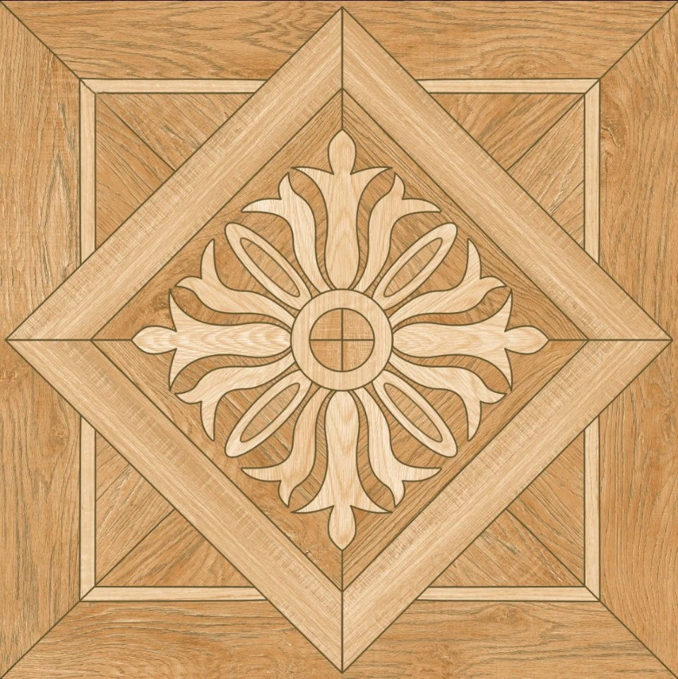 600*600mm Rustic Matt Surface Pattern Design Wooden Ceramics Porcelain Floor Tiles