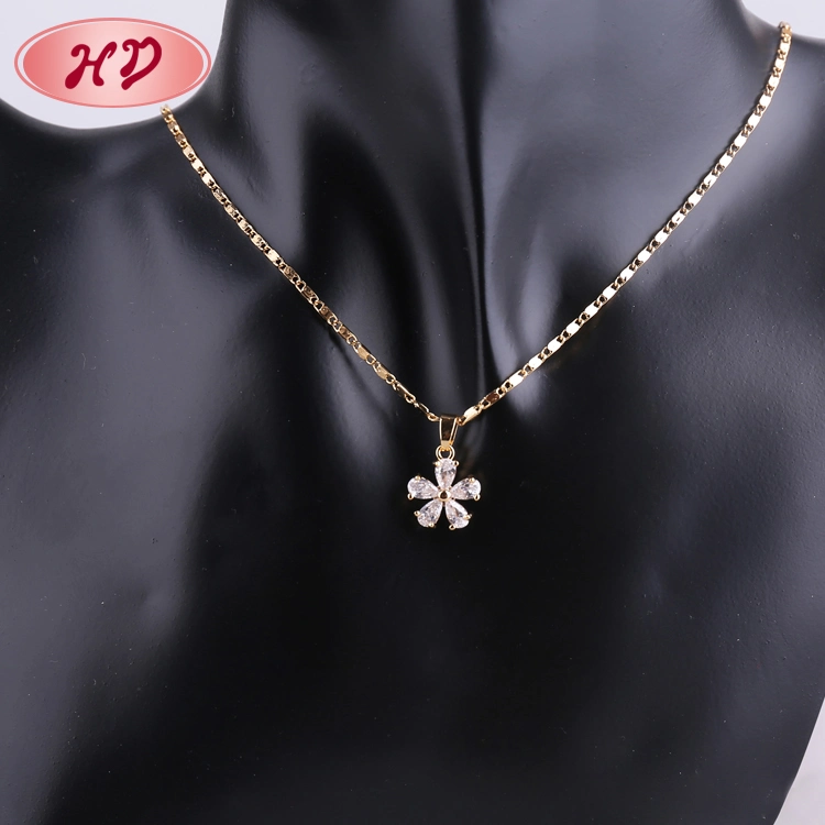 Costume Hengdian Wholesale/Supplier Fashion Imitation Gold Plated Earring Sets Pendant Necklace Jewelry