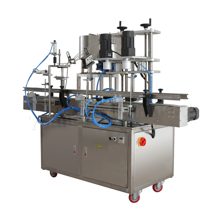 Qdx-2 Automatic 2 Head Screw Capping Machine Pneumatic Cans Plastic Bottle Cap Sealer Machine with Vibrating Cap Feeder