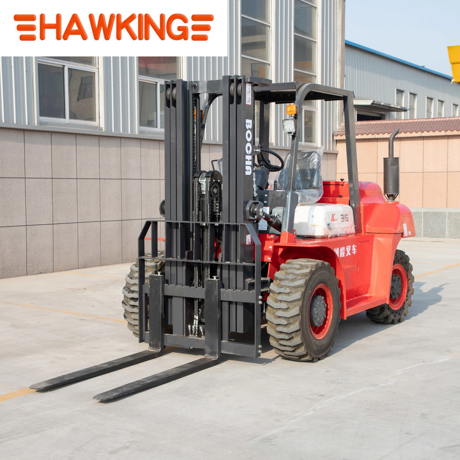 4.5 Ton Fork Lift Material Handling Truck All-Terrain Forklift Truck