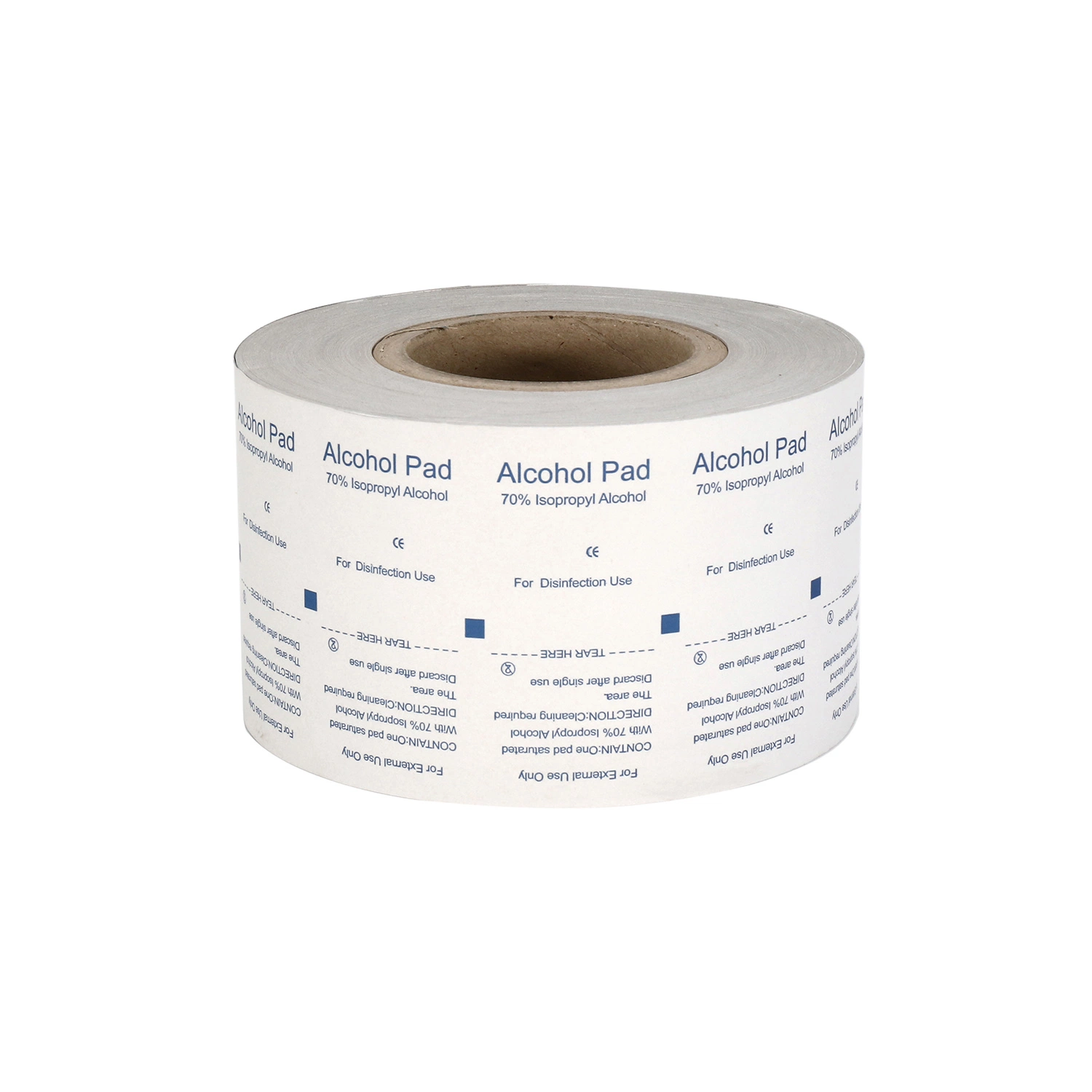 Embalagem médica 110/125g papel alumínio para almofada de preparação de álcool Embalagem