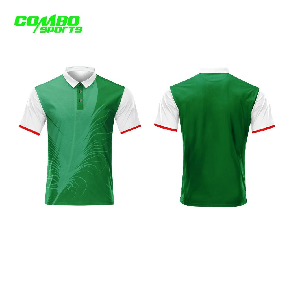 Gavetas todo personalizado Impressão homens Quick-Drying Poliéster Tops Team Sports Club camisa Polo