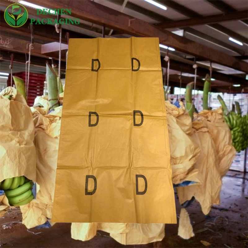 Banana Insulation Mango Growth Protection Bag Wax Coated Paper Bags to Cover Fruit