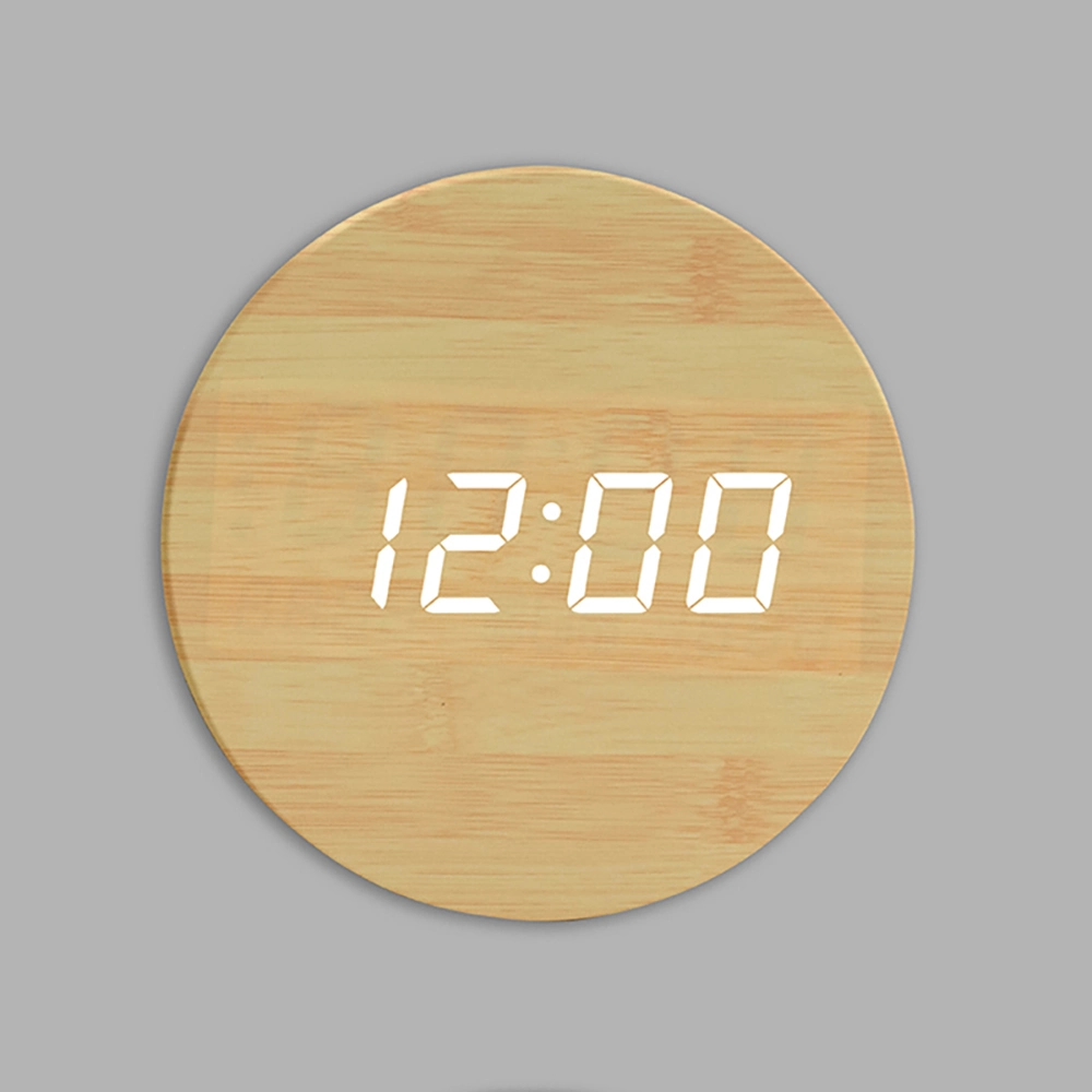 Einfache Design Holz LED Uhr für ältere Verwendung Home Dekorativ Uhr